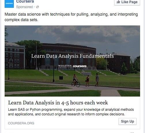 native advertising example coursera