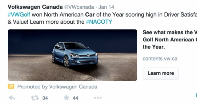 native advertising example volkswagen canada